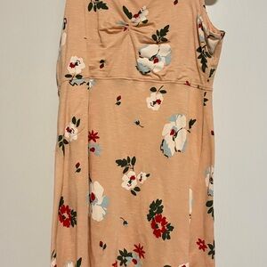 Toad&Co Floral Print Top in Red and Green